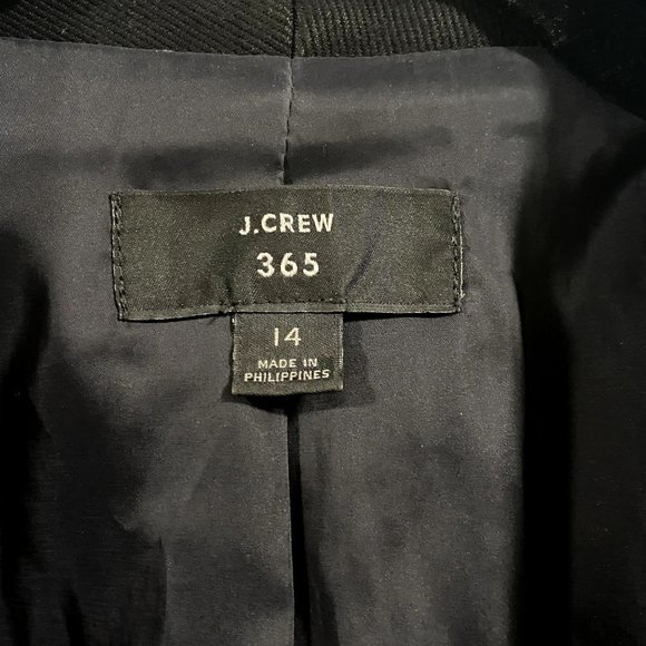 J. Crew 365 Going Out Blazer In Stretch Twill Black Size 14 - Picture 2 of 10